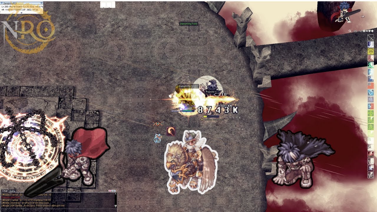 NovaRO | Royal Guard vs Thanatos/Broken Thanatos | Vanishing Point and Cannon Spear