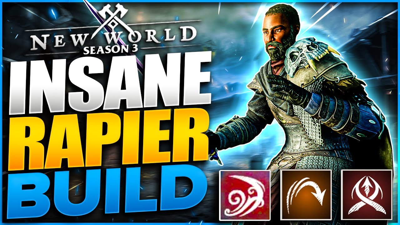 New World Season 3 Rapier & Ice Gauntlet ASSASSIN Build! 15,000 DAMAGE IN 0.1 SECONDS?!