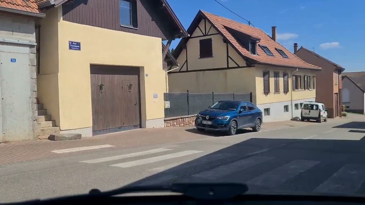 en Alsace Rosenwiller et Rosheim en voiture le 23 avril 2024