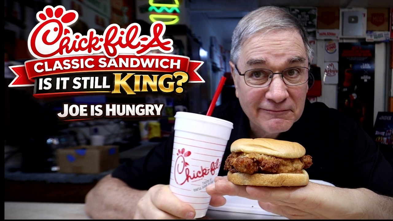 Chick-fil-A Classic Chicken Sandwich Review 🔍🌡️⚖️ | Joe Is Hungry