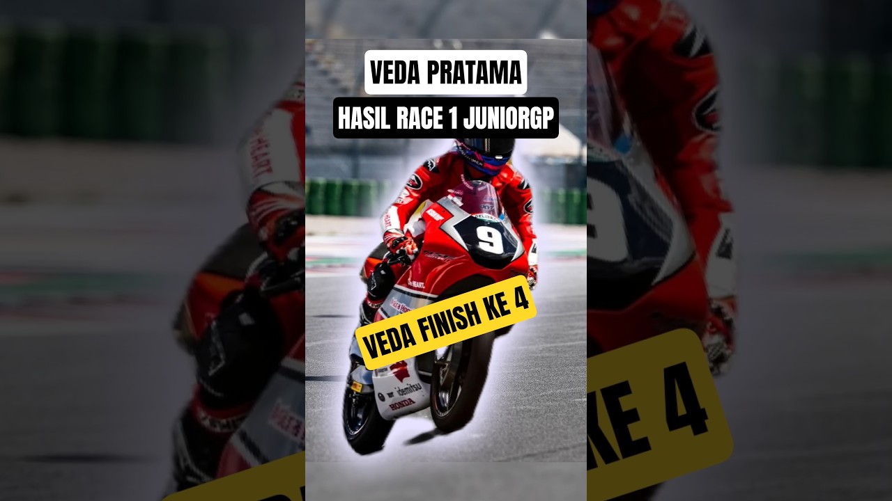 RACE 1 JuniorGP Misano 🇮🇩VEDA Finis ke 4 🔥#motogp #vedaegapratama #juniorgp