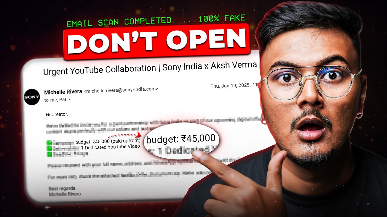 Fake Sponsorship Kaise Pehchane (Quick & Easy) | How to Know Sponsorship Email Real or Fake ?