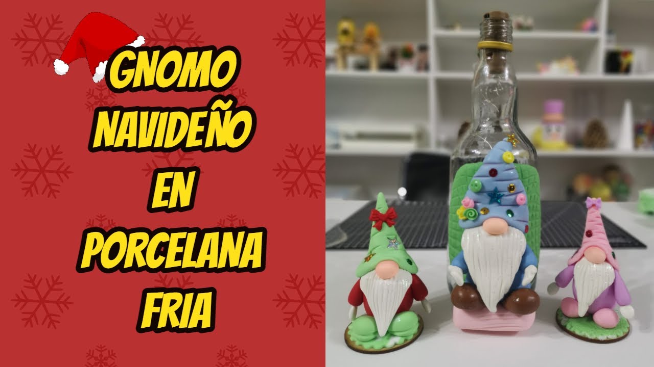 GNOMO NAVIDEÑO DE PORCELANA FRIA // PASO A PASO