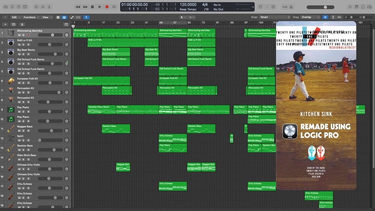 08 - Kitchen Sink - twenty one pilots Instrumental (Logic Pro)