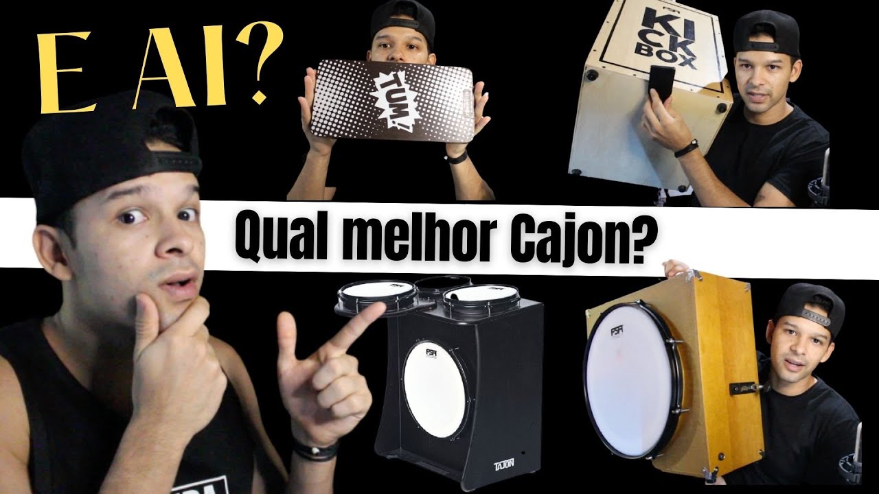QUAL MELHOR CAJON PRA COMPRAR? TESTEI 4 MODELOS VEJA NO VÍDEO - MARCELO FALCÃO