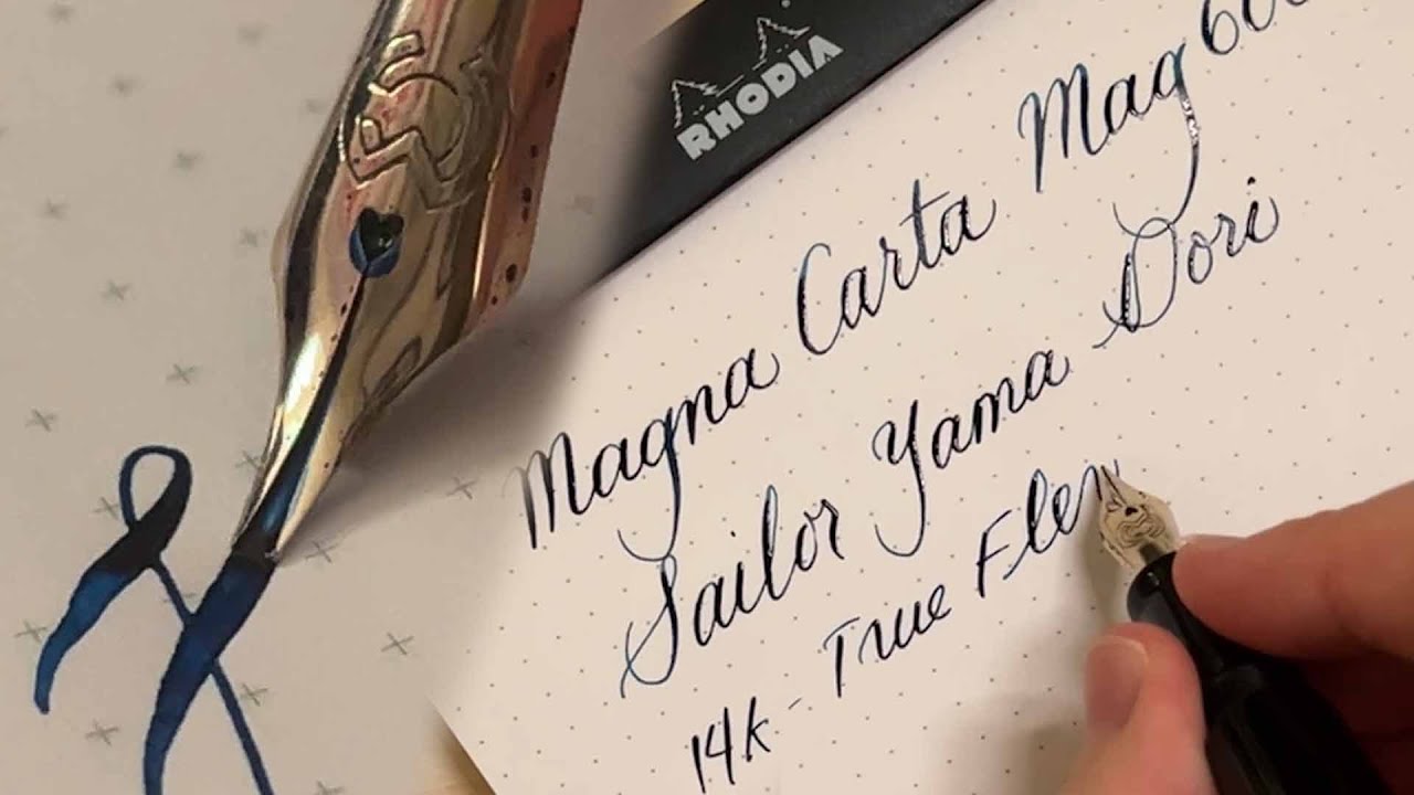FINALLY, a true modern flex nib - Magna Carta Mag600 Fountain Pen Review