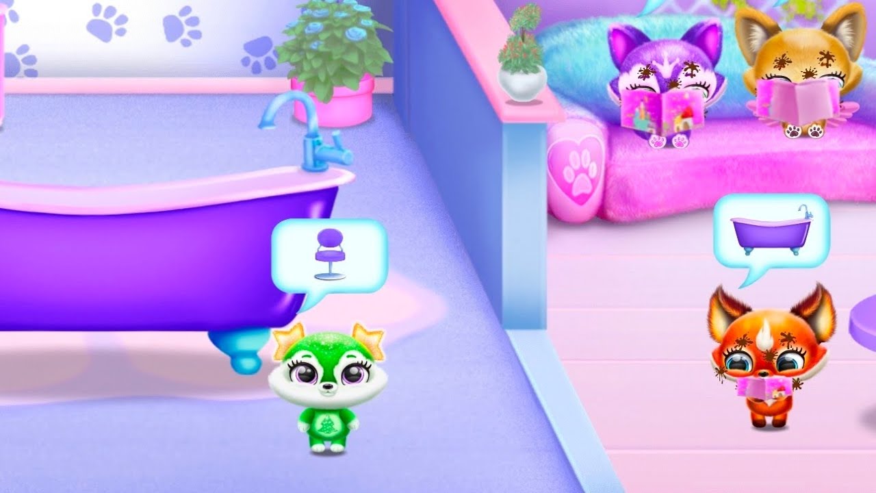 Fluvsies hair salon Tutotoons games 