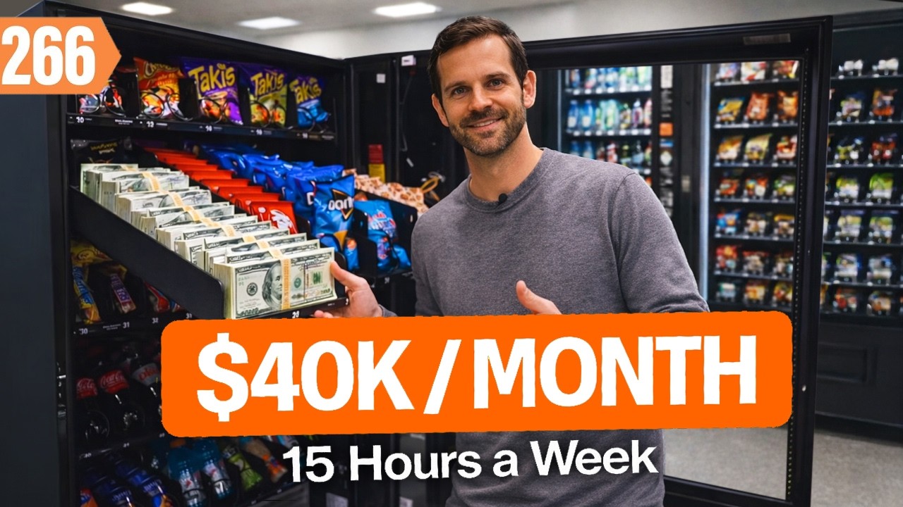 His Vending Machine Side Hustle Makes $40K per Month!