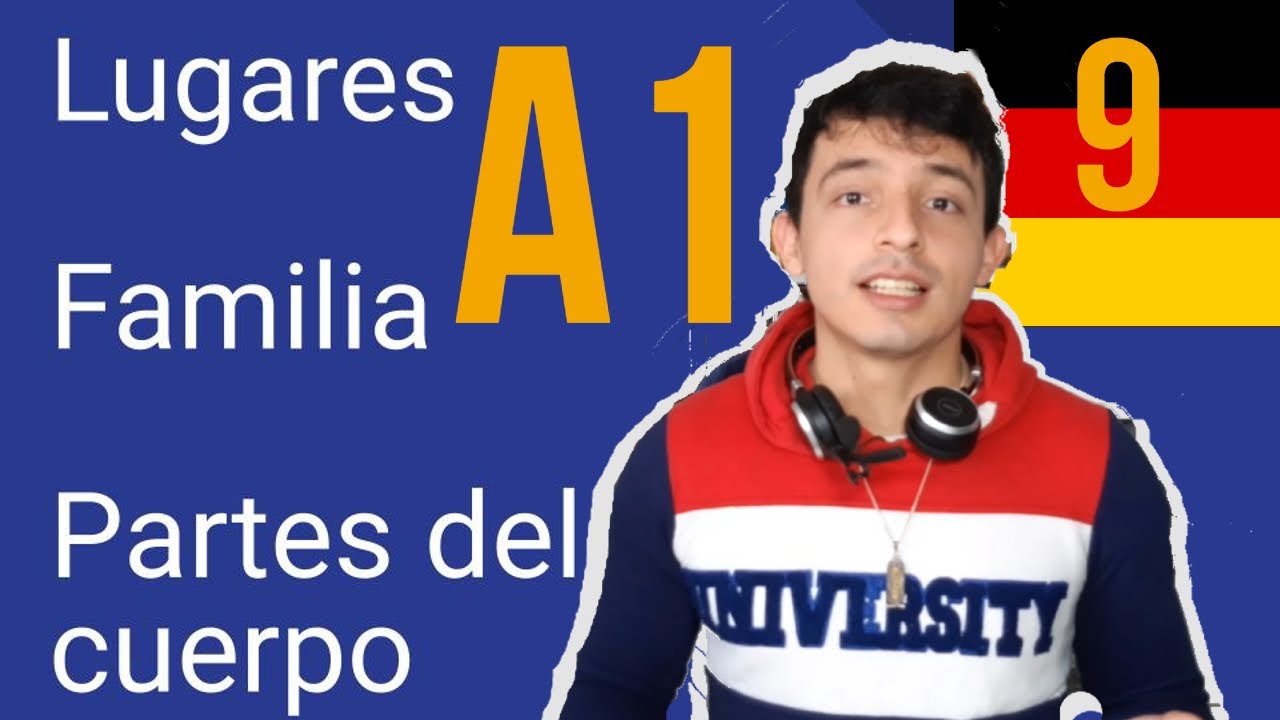VOCABULARIO BASIQUÍSIMO: Lugares / Familia / Partes del cuerpo - Aprender Alemán (Lección 9)