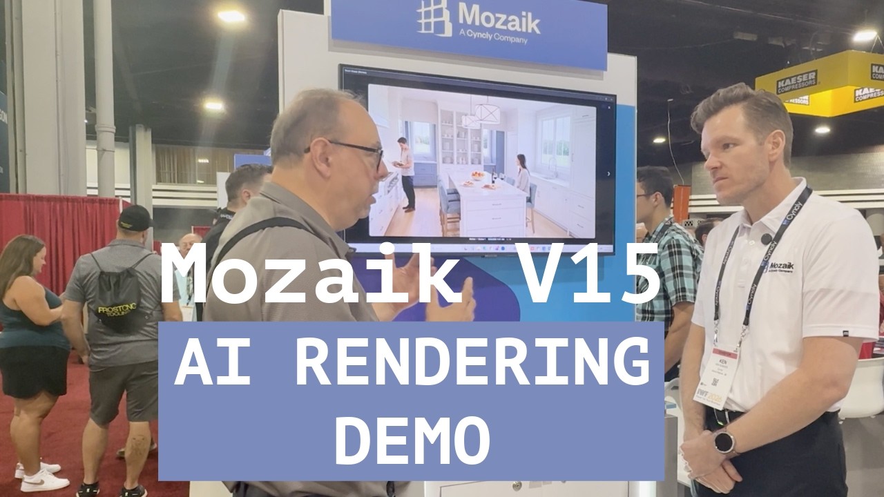 Oprogramowanie do projektowania szafek Mosaic V15: prezentacja renderowania AI (nowa funkcja)