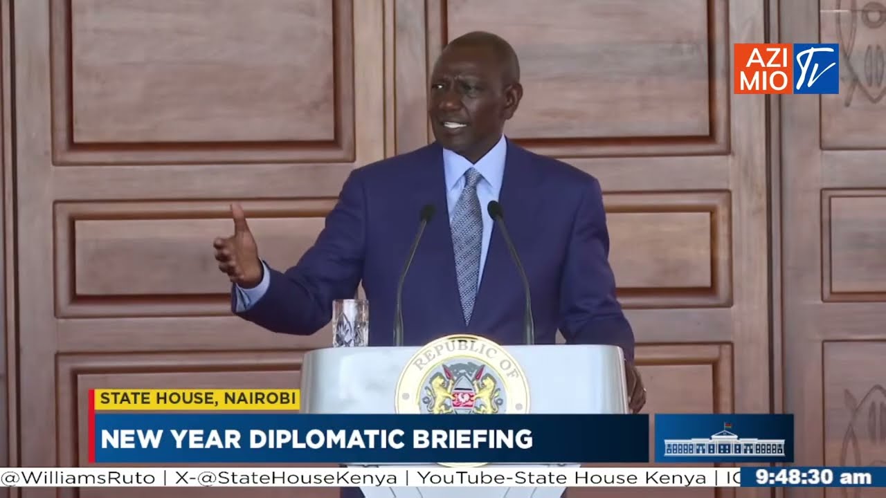 President Ruto SPEAKS to Diplomats in First Briefing of the New Year at State House