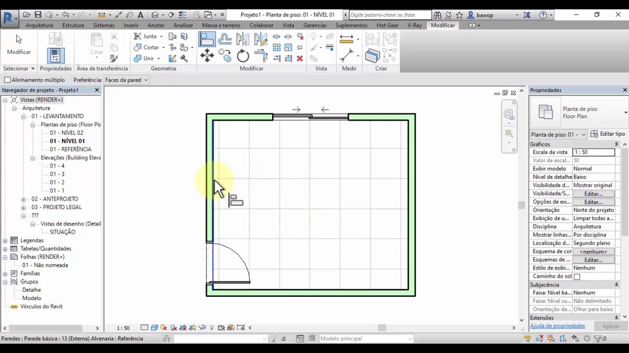 REVIT | PAGINAÇÃO DE PISO