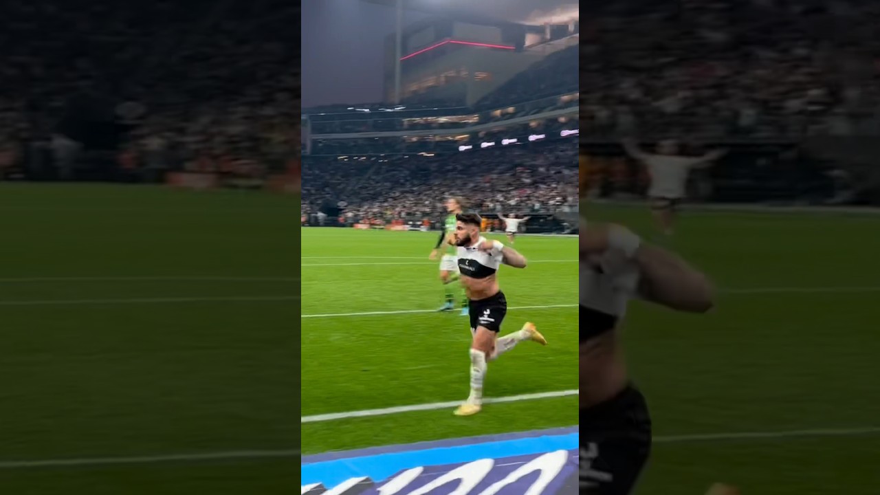 GOL DO YURI ALBERTO visto de DENTRO DO CAMPO!! #corinthians #corinthians