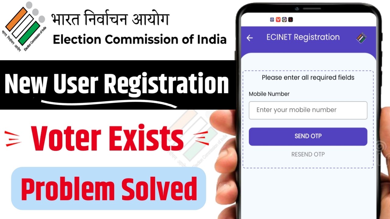 ECINET App Voter Exists Problem Solved | ECINET App Account Forget | ECINET Login Process |