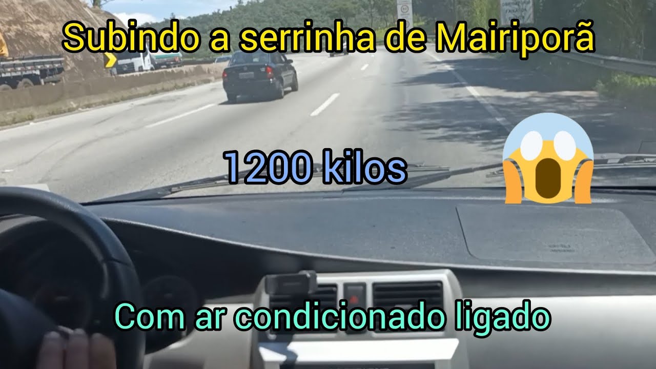 Effa v21 subindo a serrinha com ar condicionado ligado, e com 1200 kilos , será que foi bem?