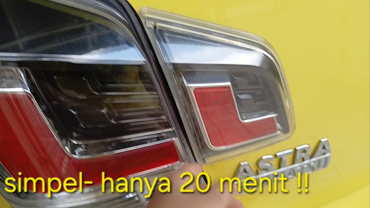 Cara memasang lampu reflektor ayla 1.2 R facelift 2 | orang awam juga bisa