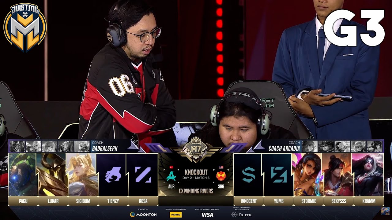SRG vs AUR - GAME 3 |  KNOCKOUT STAGE DAY 2 | M7 World Championship