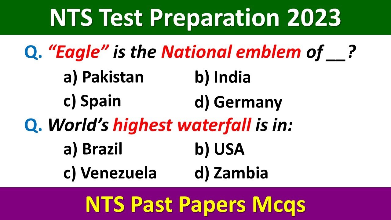 NTS Test Preparation 2023 | NTS Preparation 2023 | NTS NAT Test Preparation 2023 | NTS Past Papers
