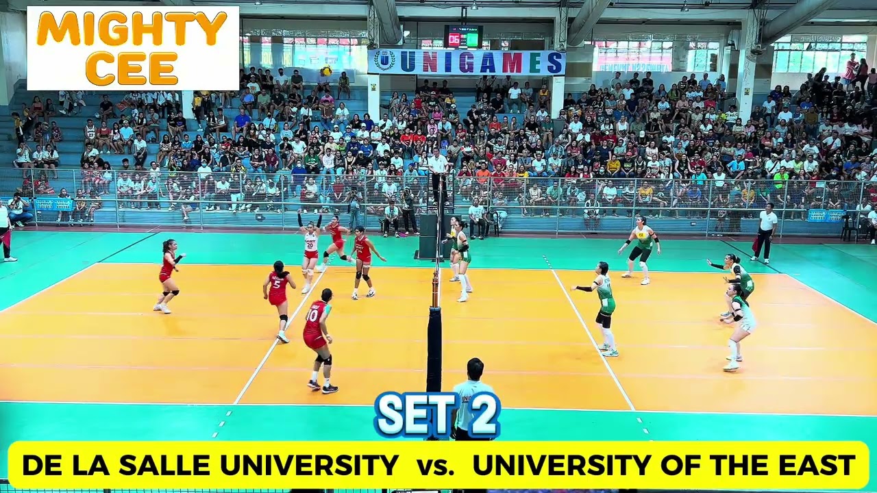Championship Round | DLSU vs. UE set 2 UNIGAMES season 26 Women’s Volleyball