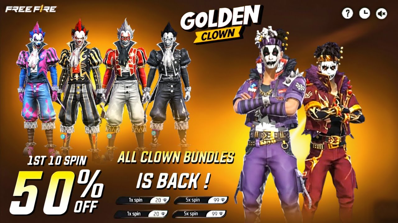 All Joker Bundle Return Confirm Date 🤯🥳 | Golden Crown Bundle Return | free fire new event 