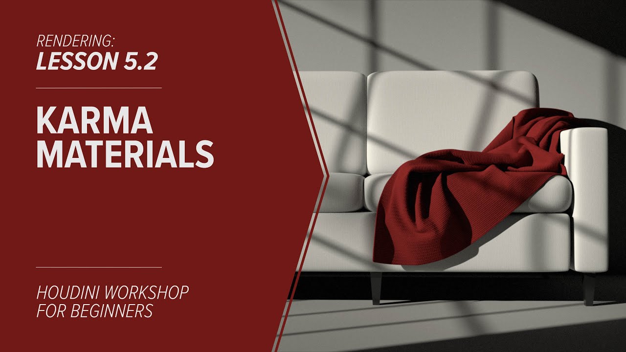 5.2 - KARMA RENDERING - Basic MaterialX Creation and Assignment in Solaris / Houdini