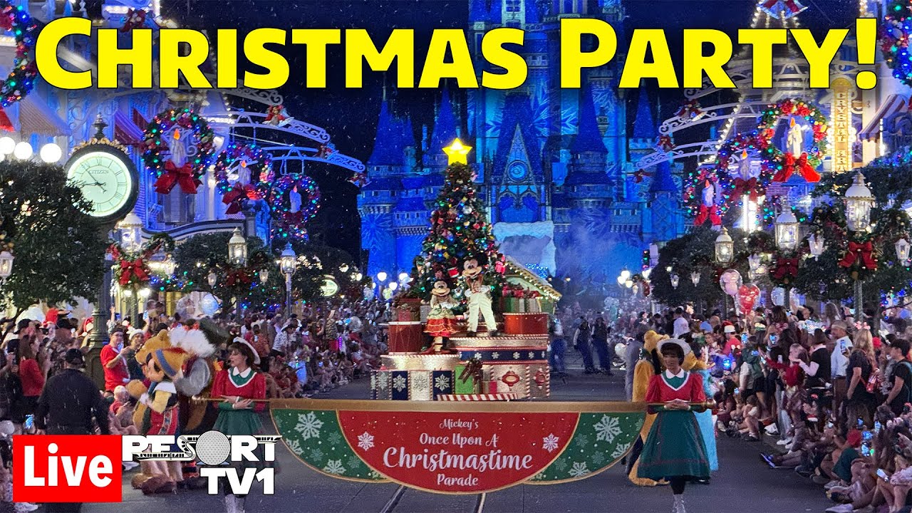 🔴Friday Night Live:  Mickey's Very Merry Christmas Party - Walt Disney World Live Stream