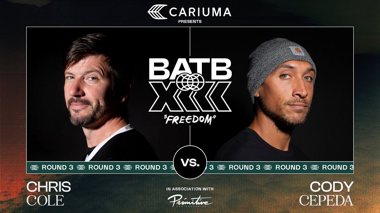 BATB 13: Chris Cole vs Cody Cepeda - Round 3 | Battle At The Berrics Presented by Cariuma