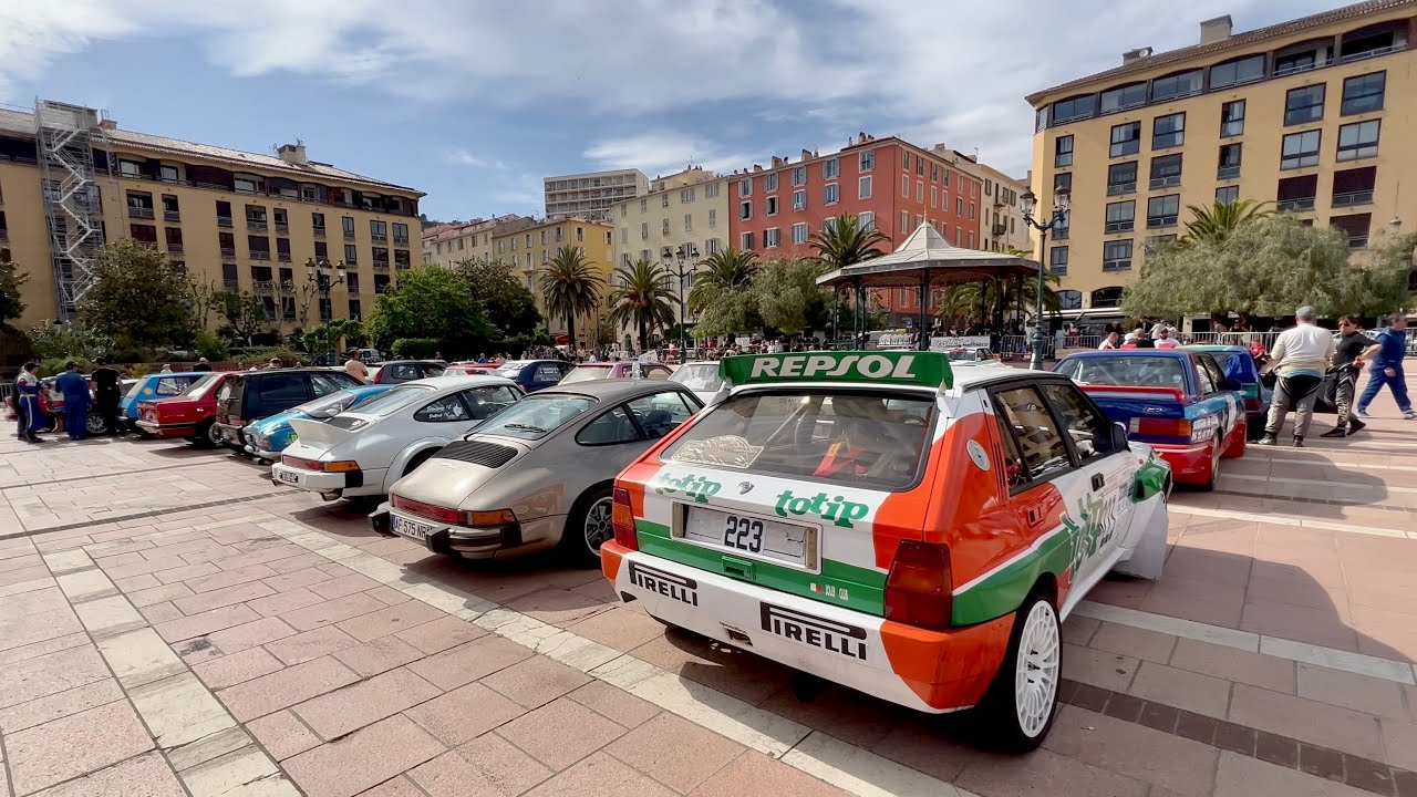 AJACCIO AUX COULEURS DU RALLYE 🏁 ARRIVÉE DE L’HISTORIC RALLY MATHIEU MARTINETTI