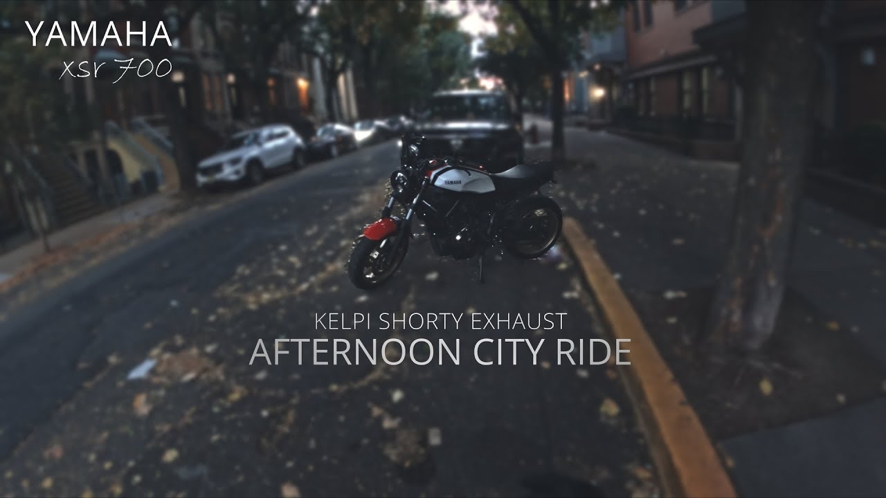 Afternoon City Ride with a Full Kelpi Exhaust  [Quietcore] |  XSR700 MT-07 R7
