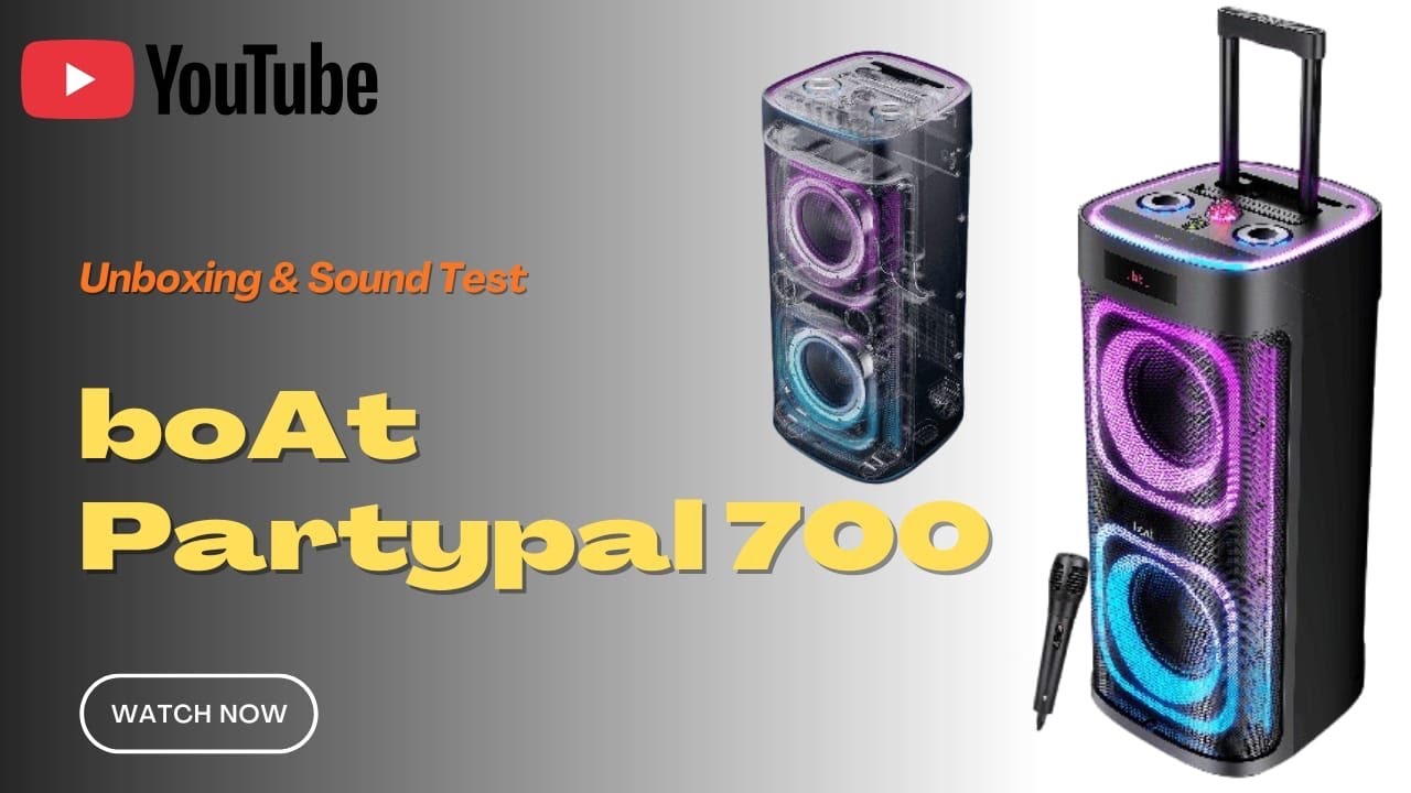 boAt PartyPal 700 Unboxing & Sound Test 💥 | Mini DJ for Your Home || #boAtPartypal700 #boatspeaker 
