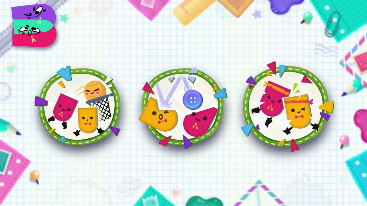 Snipperclips: Part 04 - HOOPS (4 players)