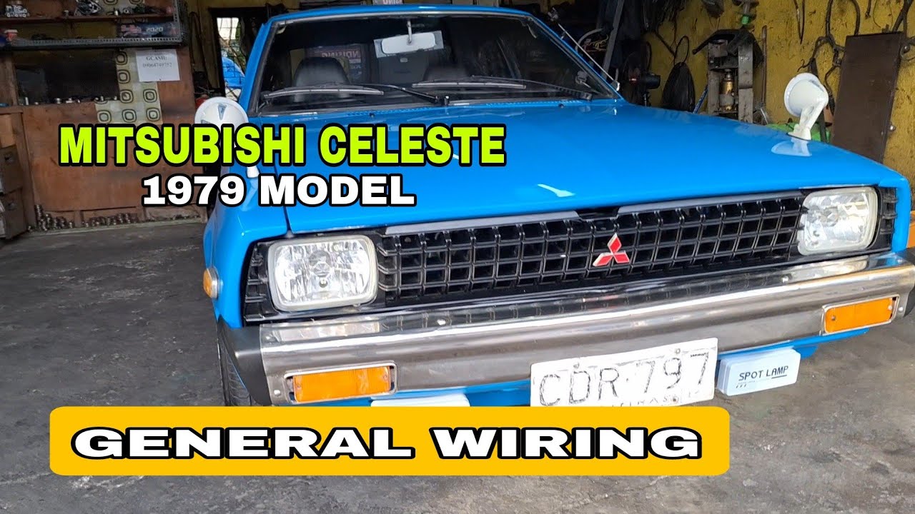 MITSUBISHI CELESTE VINTAGE CAR 1979 MODEL,  GENERAL WIRING