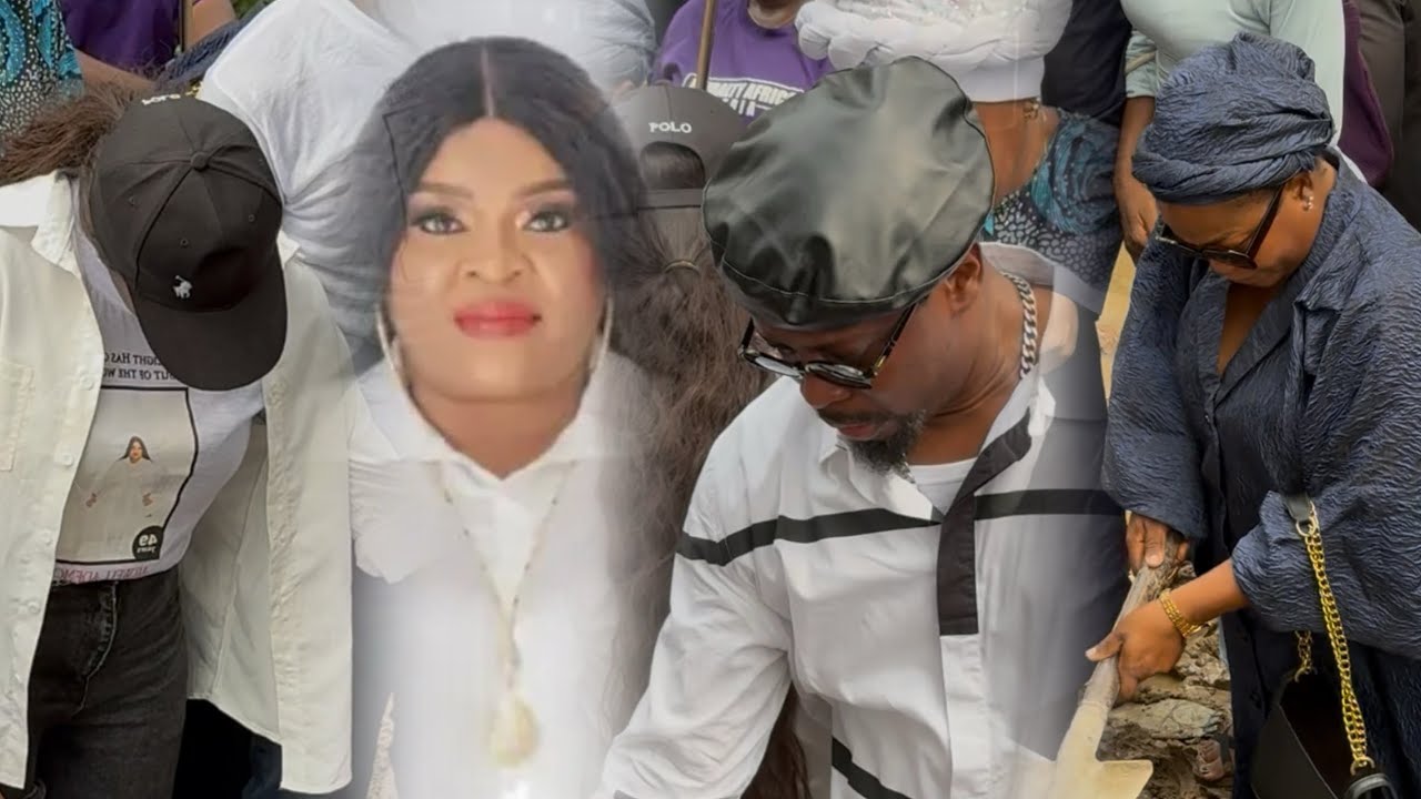 FINALLY ALLWELL ADEMOLA WAS LAID TO HER FINAL RESTING PLACE BY FAMILIES, ROTIMI SALAMI & BIOLA BAYO