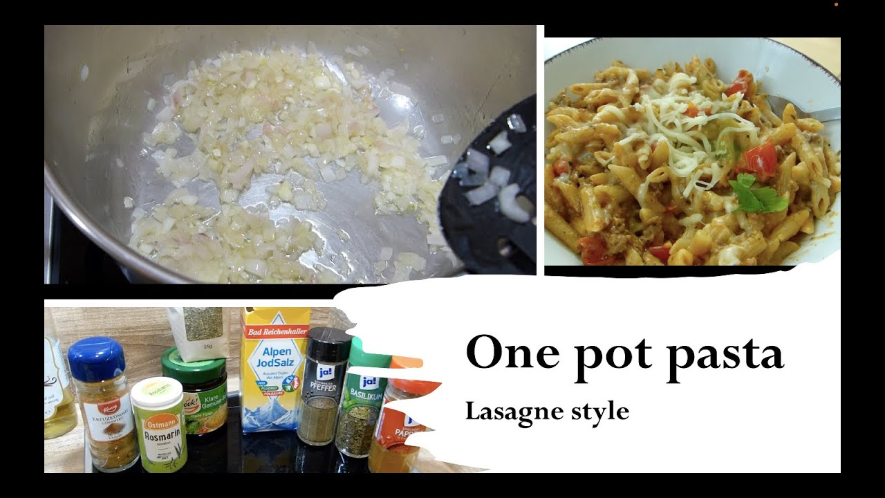 One pot pasta - lasagne style | creamy, easy, delicious