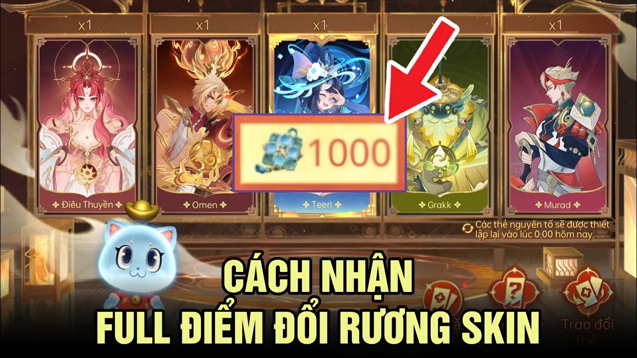 CÁCH NHẬN FULL 1000 ĐIỂM ĐỔI RƯƠNG SKIN SS & 30 GIẤY TUYỆT SẮC - HƯỚNG DẪN SỰ KIỆN CHUNG SỨC MỞ VẬN