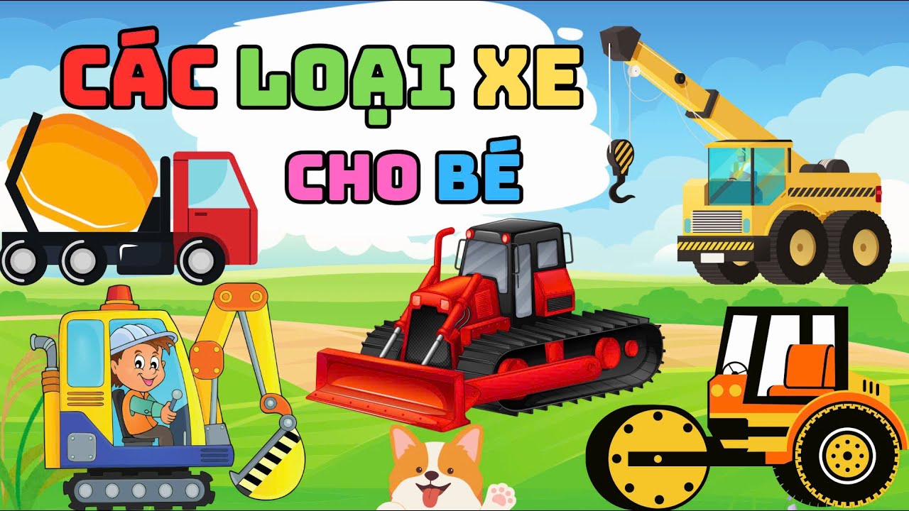 BÉ HỌC XE CÔNG TRÌNH, CÁC LOẠI XE THÚ VỊ | XE GÌ ĐÂY? | PHƯƠNG TIỆN GIAO THÔNG ANH-VIỆT | BÉ TẬP NÓI