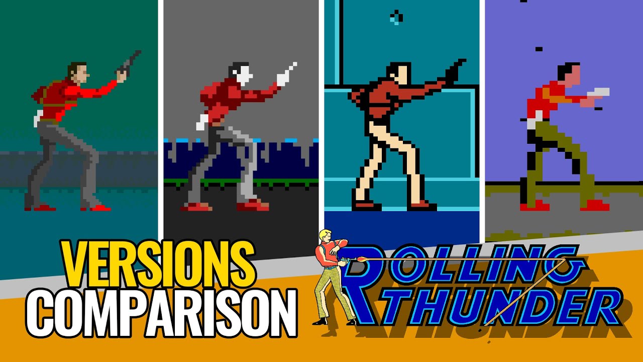 Rolling Thunder 🔫 Versions Comparison  ▶ Evolution through its Ports