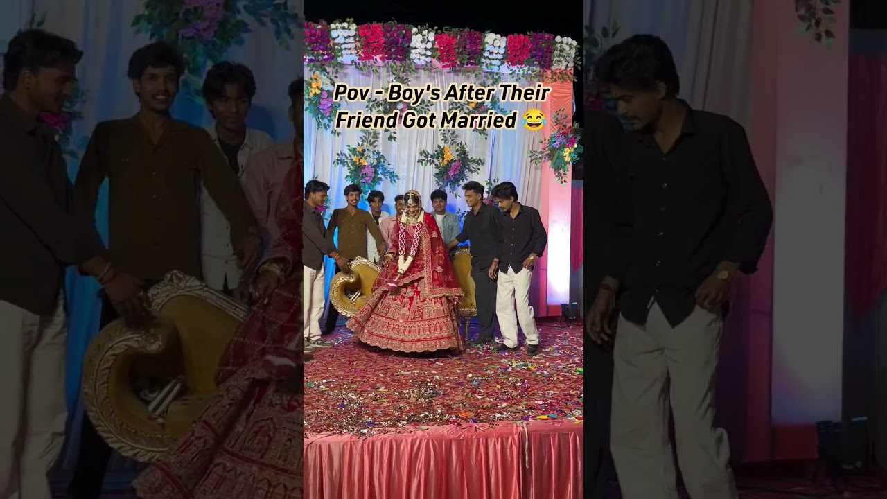 Pov - Boy's After Their Friend Got Married 😂 ( Madam Ko Aane Dijiye ) #wedding #reel #funny #shorts