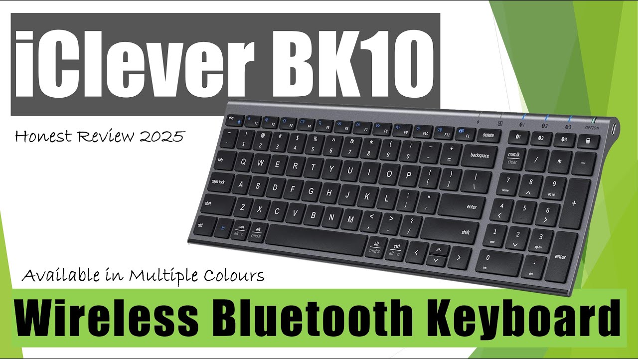 iClever BK10 Wireless Bluetooth Keyboard 2025