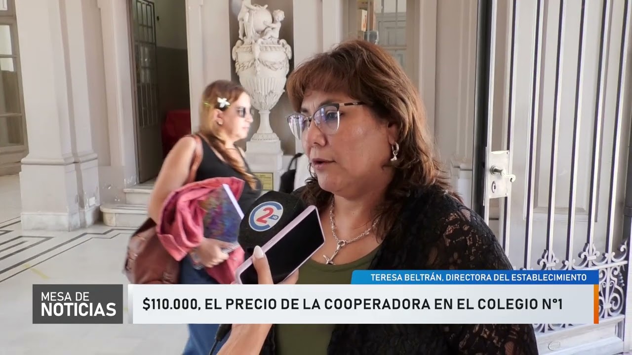 $110.000, el precio de la cooperadora en el Colegio N°1