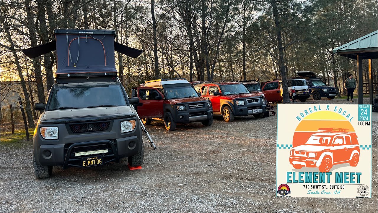 Honda Element Meet Up at Santa Cruz CA
