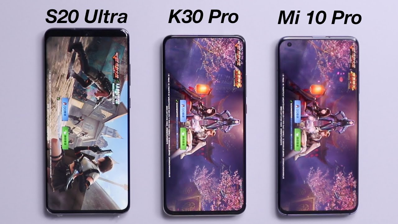 Redmi K30 Pro - SPEED TEST vs Mi 10 Pro / S20U