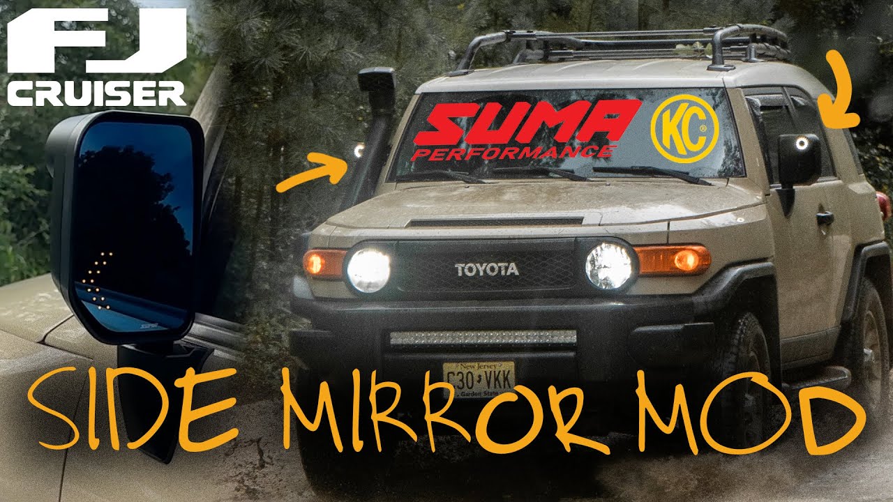 FJ Cruiser Side Mirror Mod - How to Install SUMA Performance & KC Cyclone V2