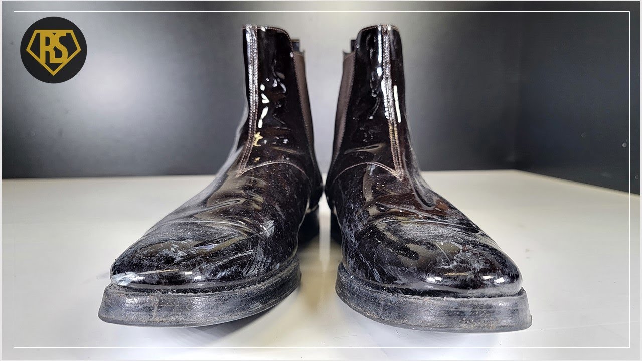 🎧ASMRㅣHow to clean patent shoes at homeㅣHermesㅣ4K 🧼