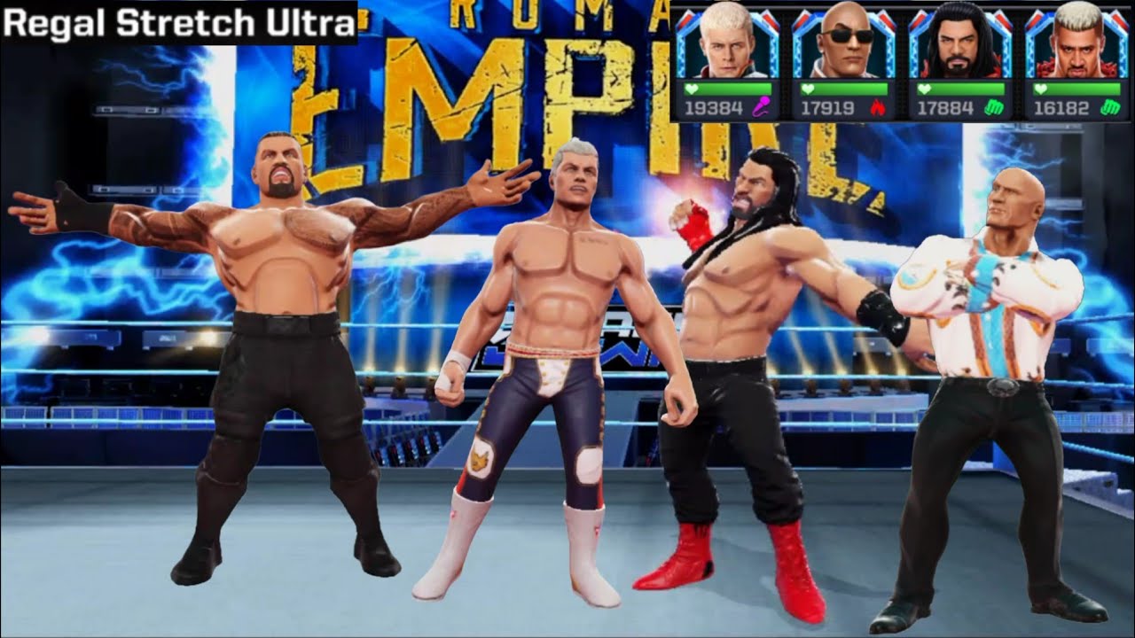 Вождь племени Роман Рейнс ☝️, Соло Сикоа, Скала и Коди Роудс играют в WWE Mayhem | Regal 🔥