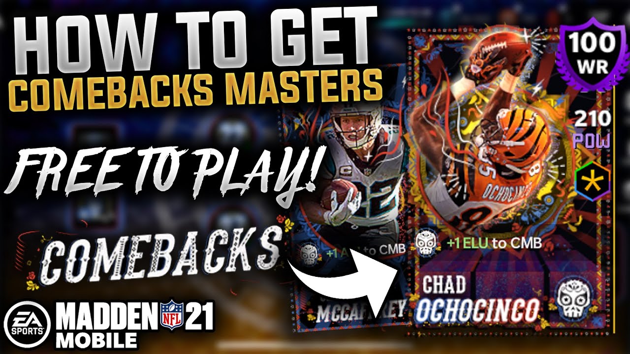 HOW TO GET COMEBACKS MASTERS! - Madden Mobile 21