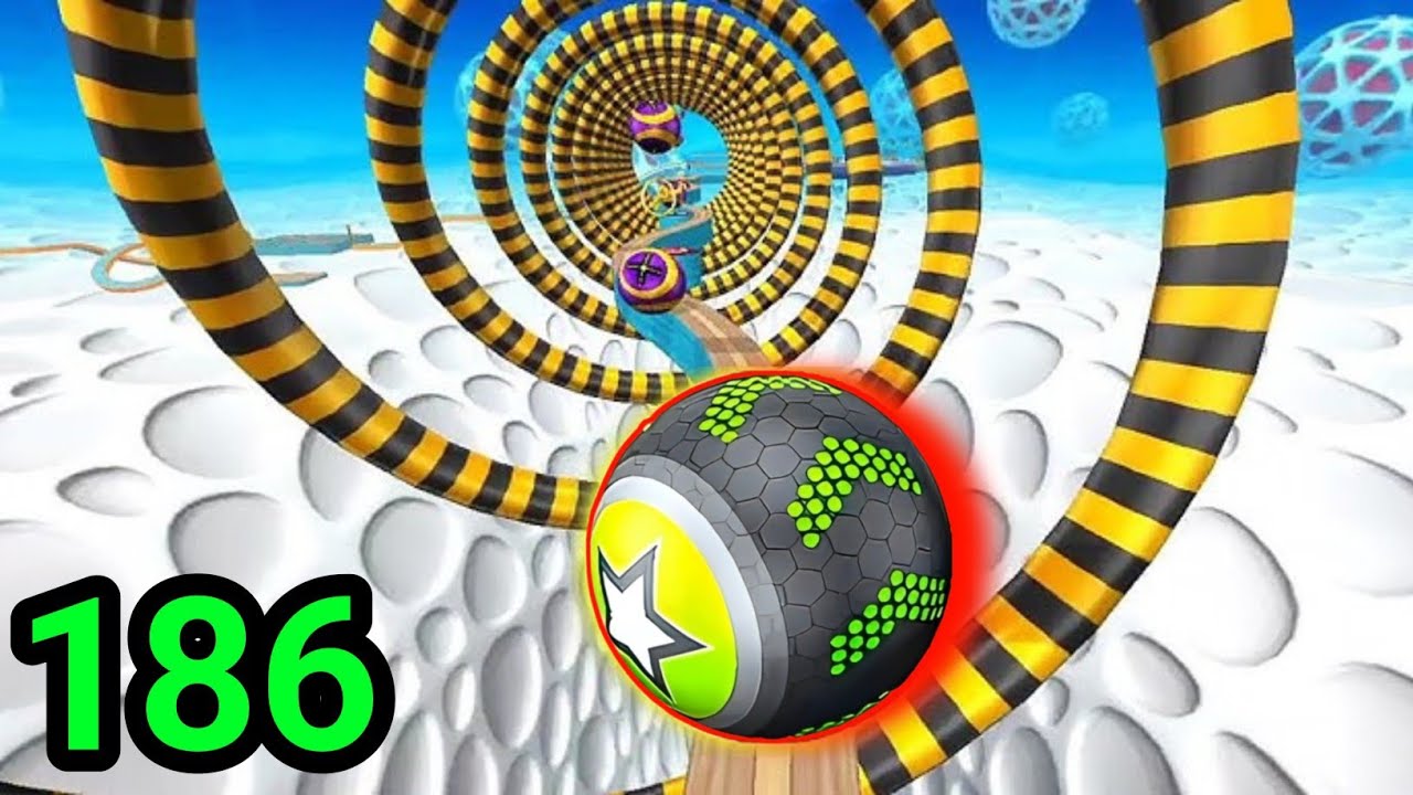 Going Balls, SpeedRun, Going Balls Portal Run Gameplay Level 186