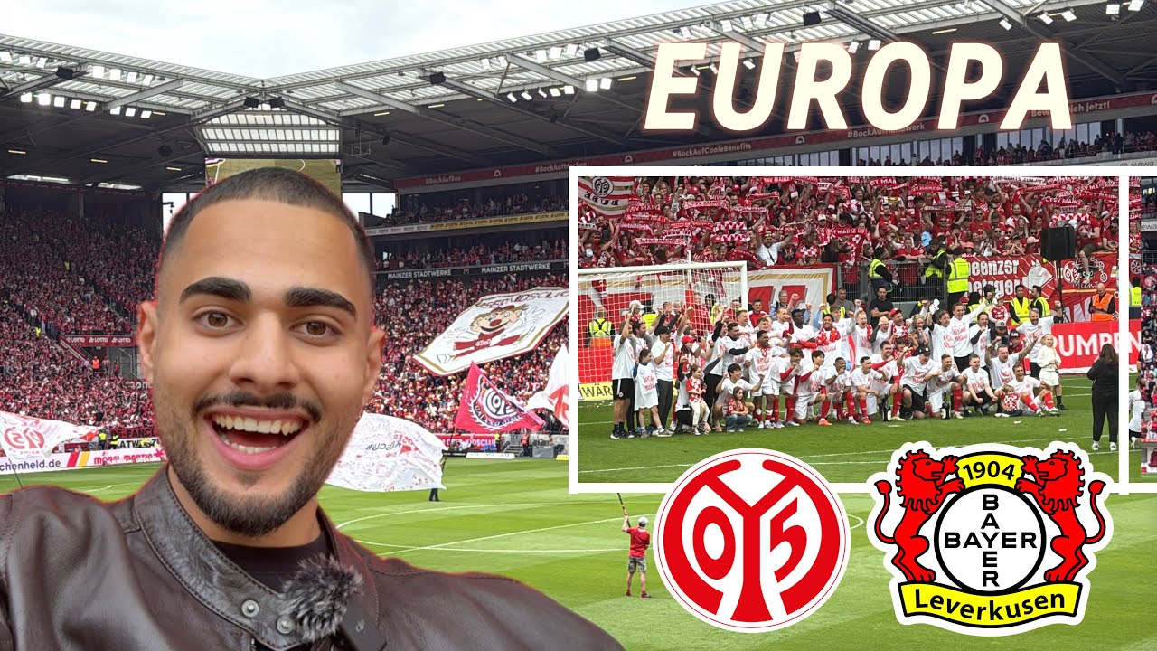 MAINZ SPIELT EUROPA 😍 8 TORE DRAMA 🤯 Mainz05 vs. Bayer Leverkusen Stadionvlog 🏟️