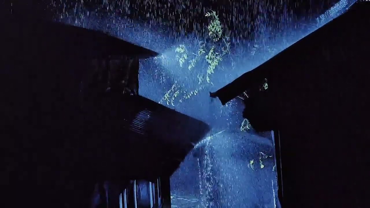 Instant Sleep for Insomnia | Heavy Rain on Metal Roof at Night