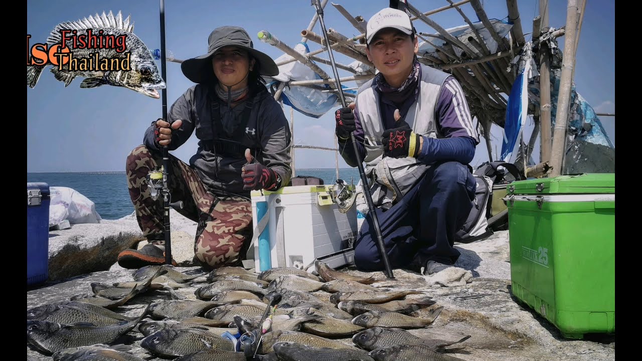 ตกสปิ๋วทะเล Iso Fishing ปลาอีคุดแนวสันเขื่อนกันคลื่น EP.1